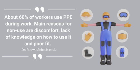 workers uses ppe during work