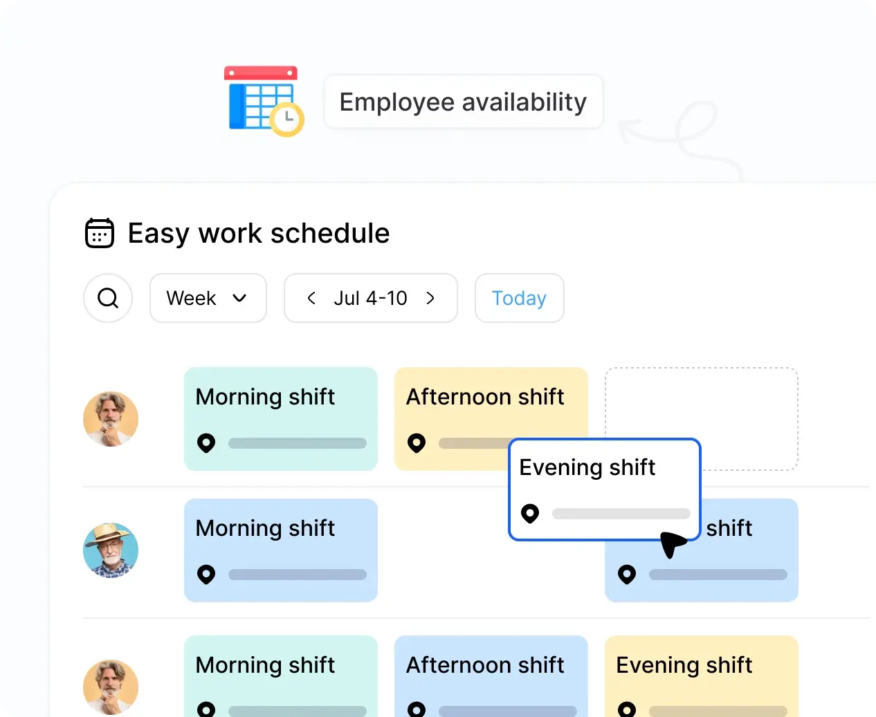 Easy employee scheduling